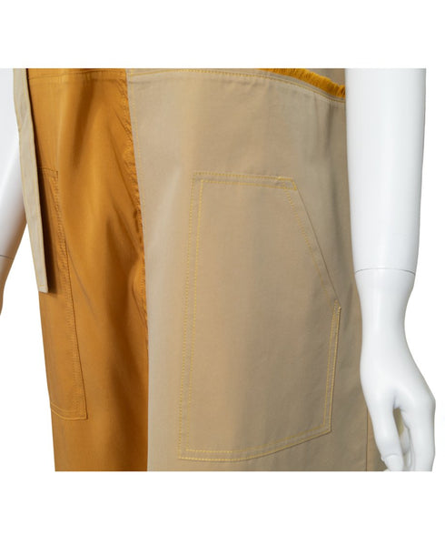 Dual Tone Asymmetric Strap Dress