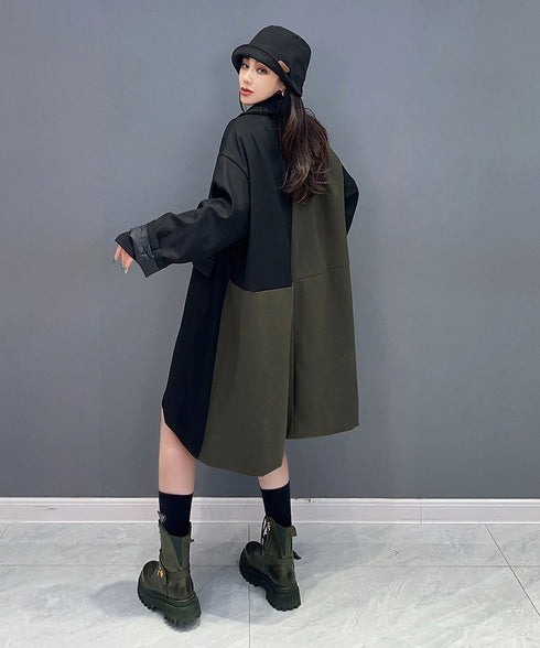 Bicolor Long Jacket