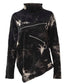 Zip Accent Marble Dye Top