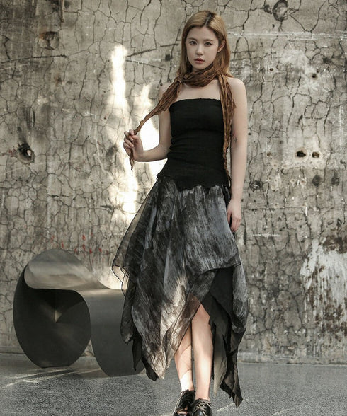 Shadow Veil Layered Skirt