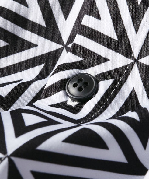 Geometric Triangle Print Shirt