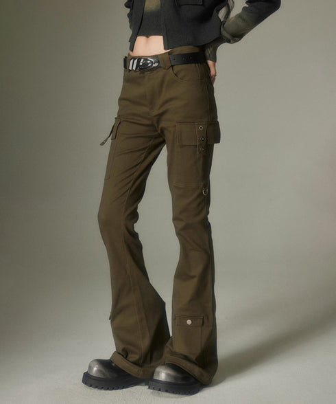 Straight Micro Flare Pants