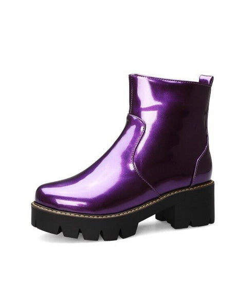 Shiny Platform Boots