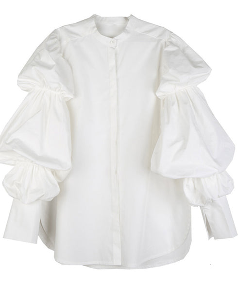Volume Sleeve Oversized Shirt