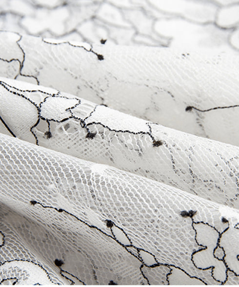 Sheer Lace Collar Blouse