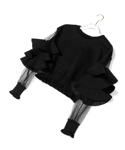 Mesh Sleeve Top
