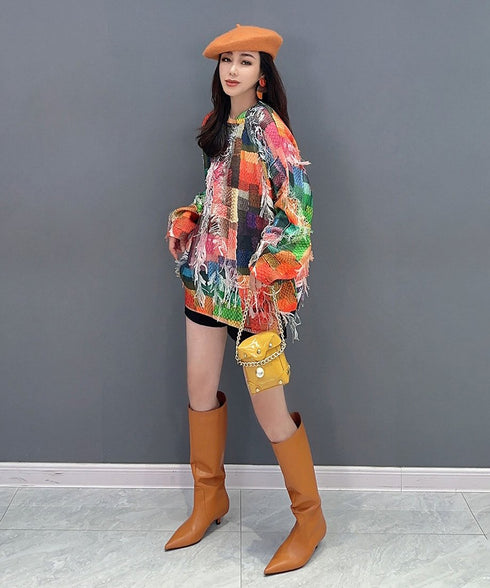 Colorful Jacquard Sweater