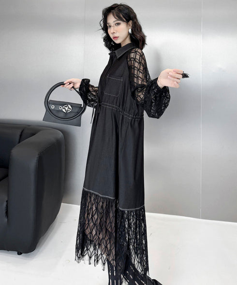 See-through Sleeve Dress