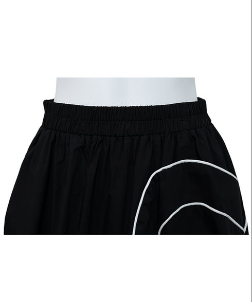 Double Line Flower Skirt