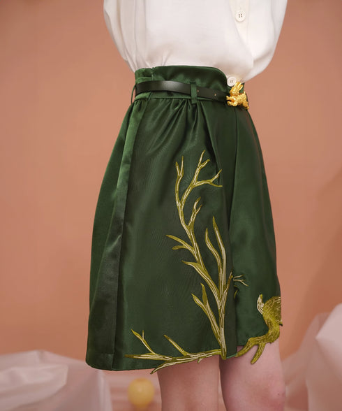 Rabbit Embroidery Shorts