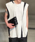 Bicolor Slit Sleeveless Top