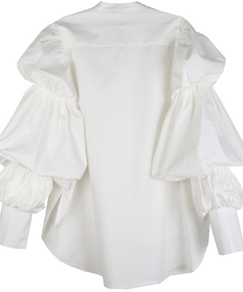 Volume Sleeve Oversized Shirt