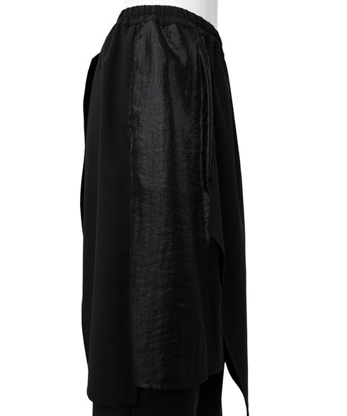 Draped Faux Two-piece Pants