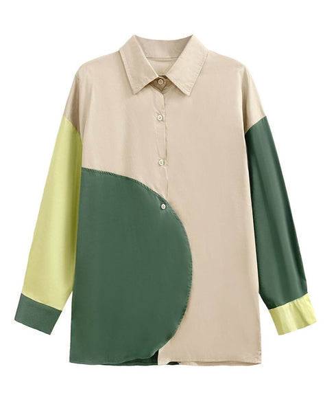 Color Blocking Blouse