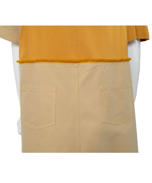 Dual Tone Asymmetric Strap Dress