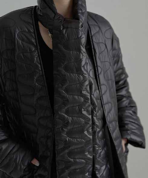 Quilted Sculpted Puffer Scarf