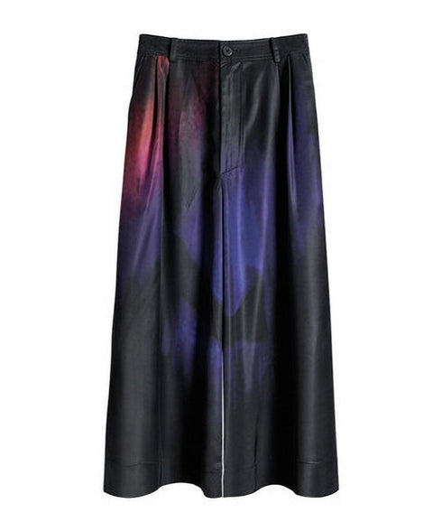 Gradient Print Wide Pants