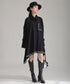 Studded Asymmetric Hem Shirt Dress
