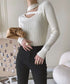 Asymmetric Rib Knit Top