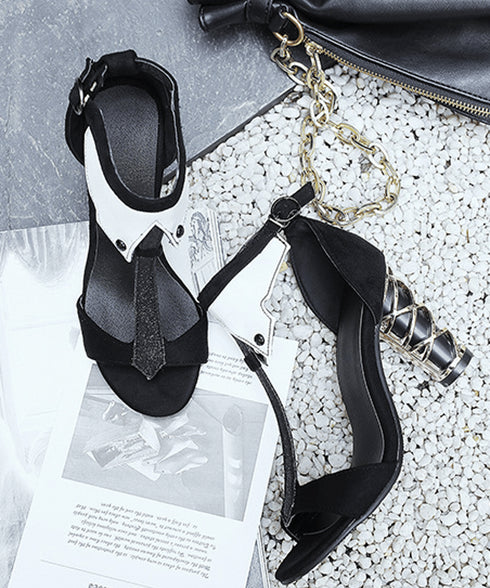 Houndstooth SpiralHeel Sandals