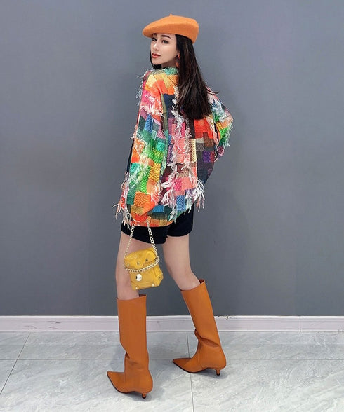 Colorful Jacquard Sweater