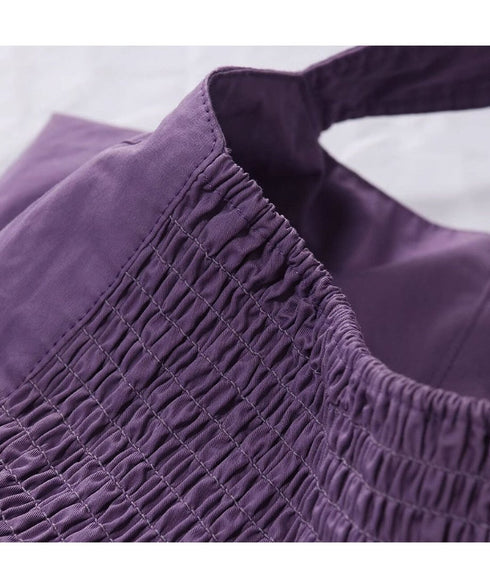 Design Pocket Halter-neck Dress