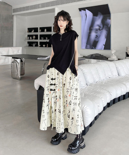 Drop Shoulder Zipper Top