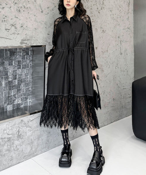 See-through Sleeve Dress