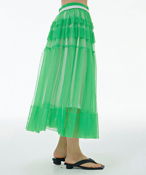 See-through Mesh Skirt