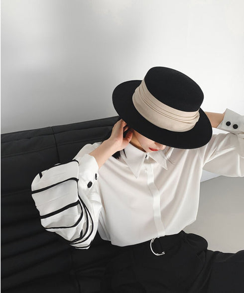 Pleated Sleeve Blouse