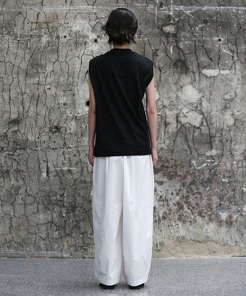 Gathered Round Neck Top