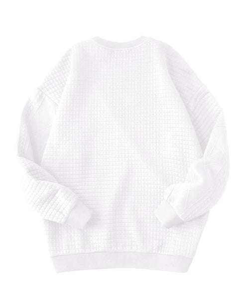 Textured Panel Mix Knit