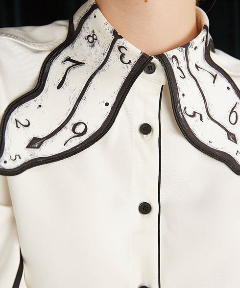 Watch Collar Blouse