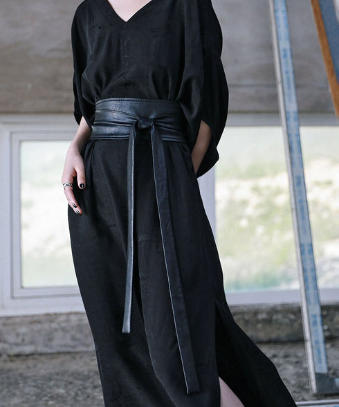 Asymmetrical Wrap Belt