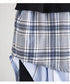 Plaid Splicing Skirt