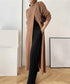 Long Knit Drape Sweater