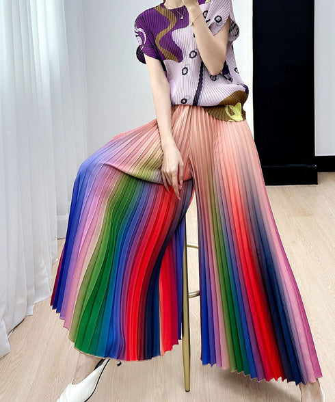 Gradation Pleat Pants