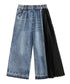 Side Pleat Denim Pants
