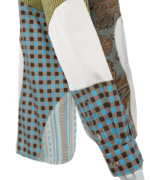 Patchwork Pattern Mix Shirt