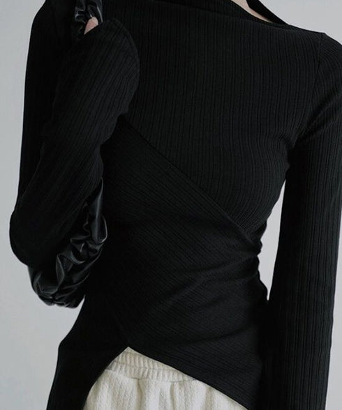 Diagonally Neck Asymmetry Top