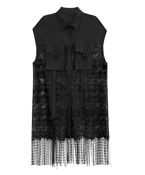Fringe Lace Vest