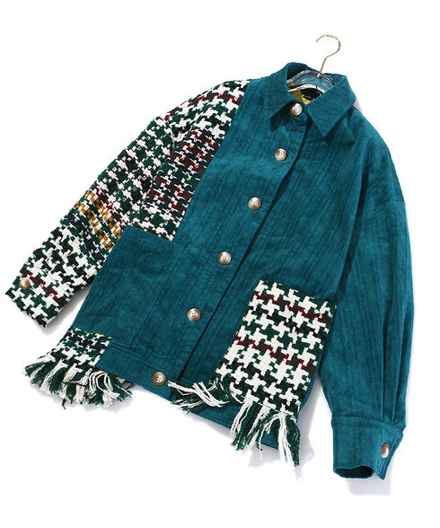 Patchwork Fringe Jacket