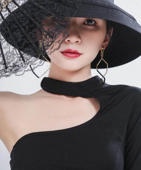 Cut-out One-shoulder Top