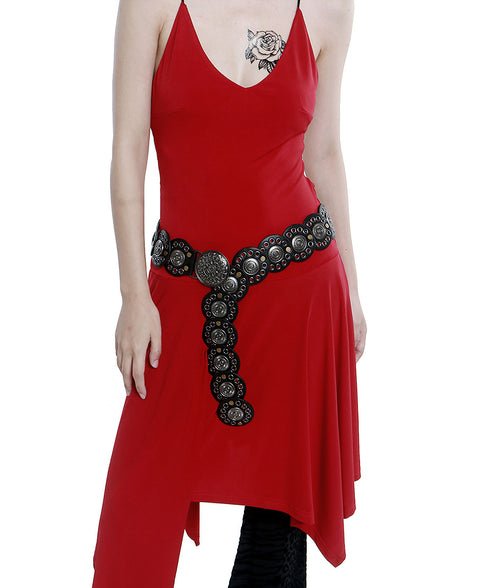 Rivet Disc Pin Buckle Belt