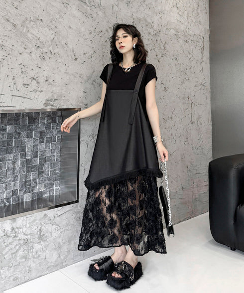 Splicing Lace Dress