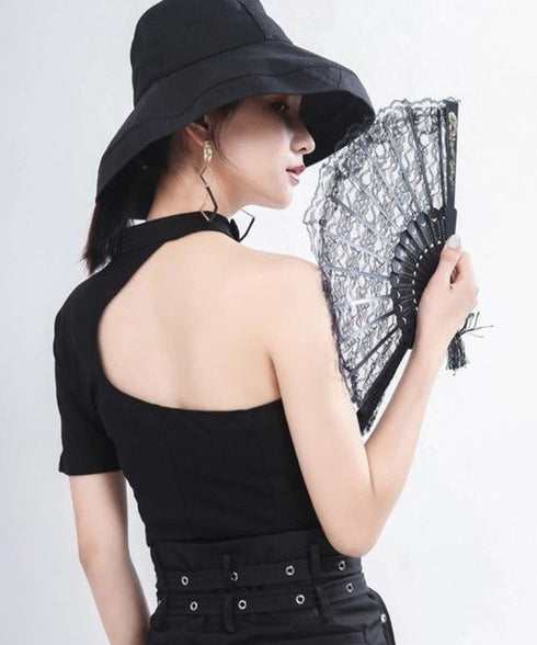 Cut-out One-shoulder Top