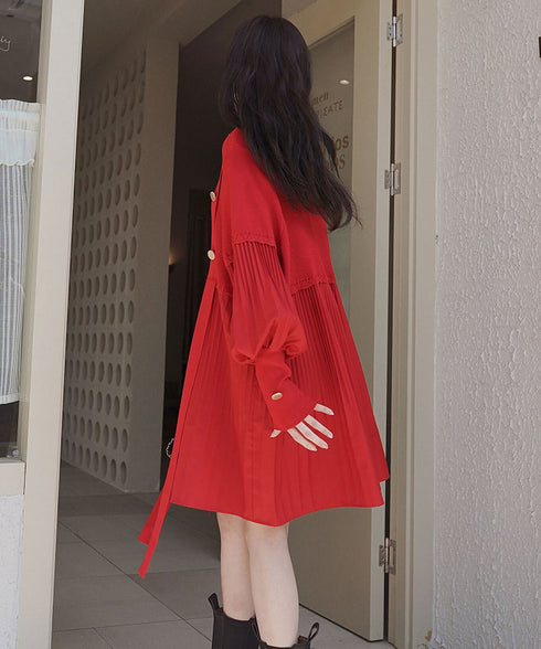 Lantern Sleeve Dress