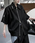 Double Zip Short Sleeve Blouson