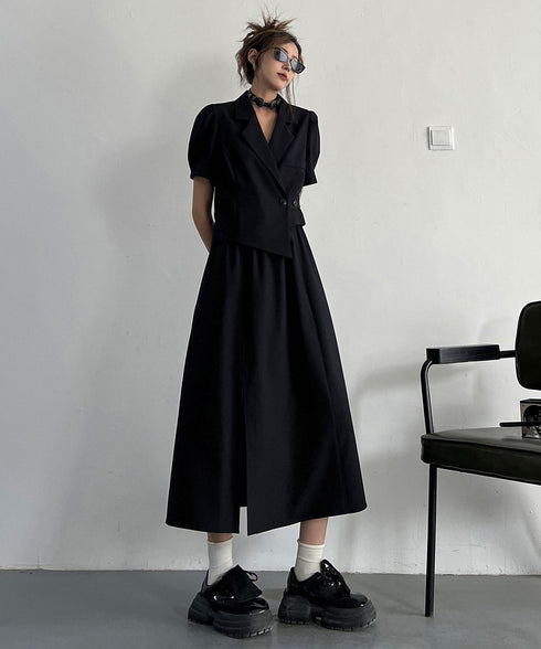 Faux Two-piece Dress