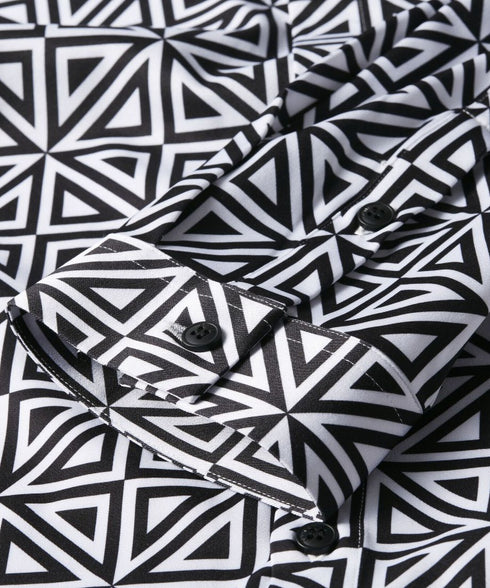 Geometric Triangle Print Shirt
